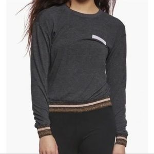 Spiritual Gangster Namaste Patch Sweatshirt Sz M Long Sleeve Gray Crewneck